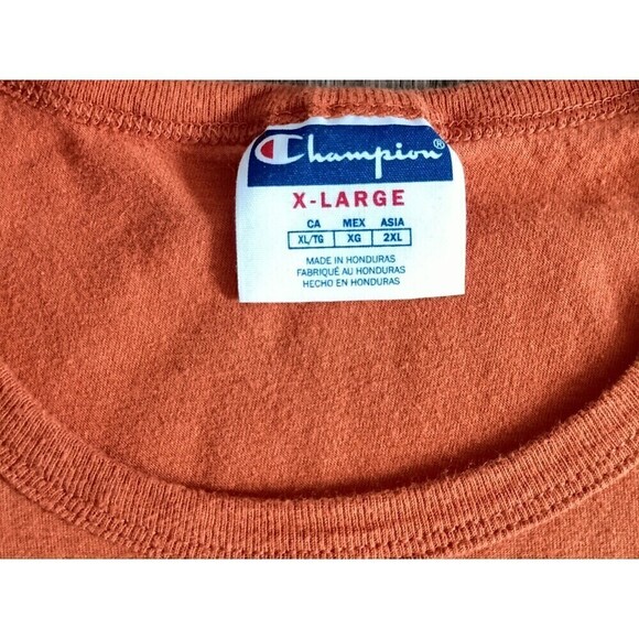 Champion Collegiate Mascot T-Shirt Men's Size XL Orange Graphic - Picture 5 of 9
